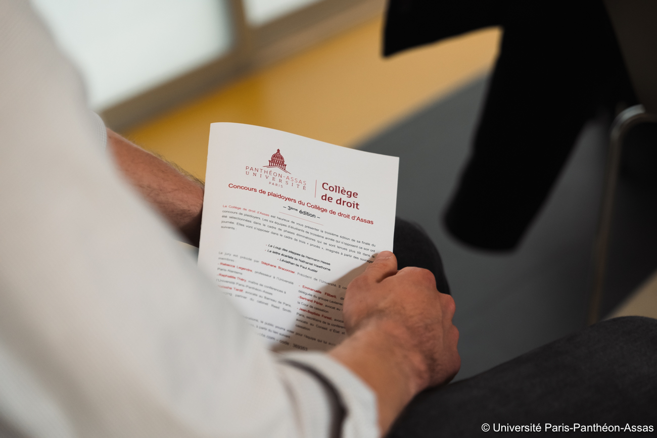 Photo de la finale du Concours de plaidoyers 2023 du collège de droit