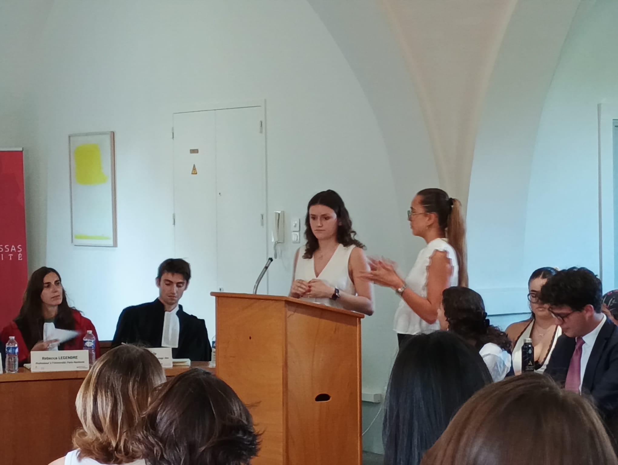 Photo du concours de plaidoyers organisé par le Collège de droit le 23 juin 2025 Photo du concours de plaidoyers organisé par le Collège de droit le 23 juin 2025