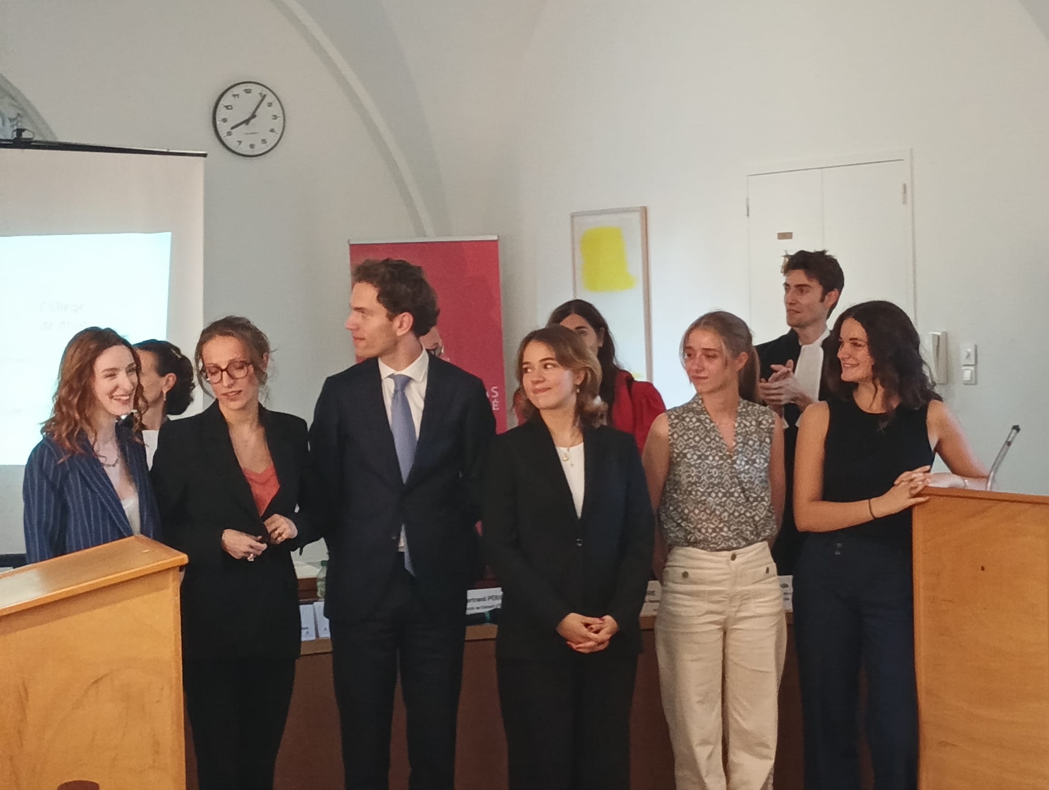 Photo du concours de plaidoyers organisé par le Collège de droit le 23 juin 2025 Photo du concours de plaidoyers organisé par le Collège de droit le 23 juin 2025