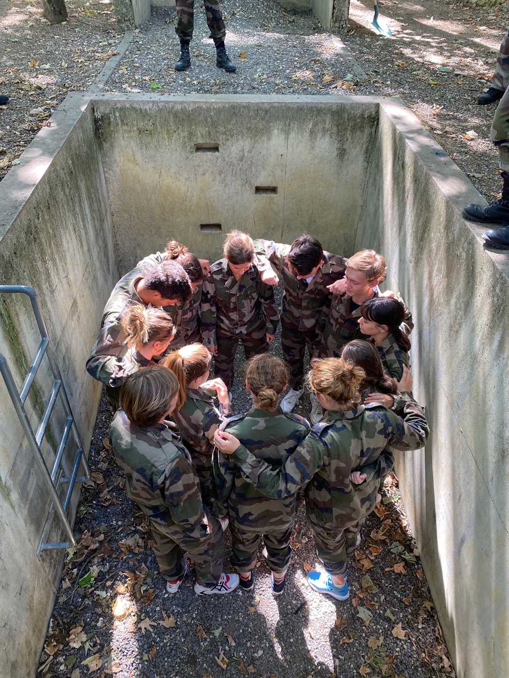 Photo du groupe en séjour d'intégration à Dijon 2022-2023 du Collège de droit en plein exercice Photo du groupe en séjour d'intégration à Dijon 2022-2023 du Collège de droit en plein exercice