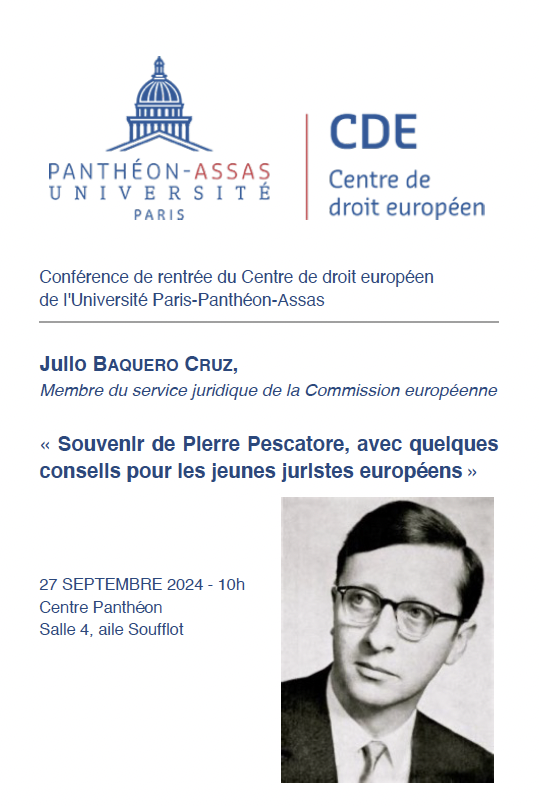 Conférence de rentrée du CDE