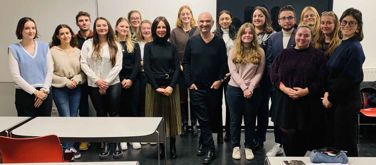 Photo de la Rencontre avec Richard Malka, parrain de la promotion 2023-2024