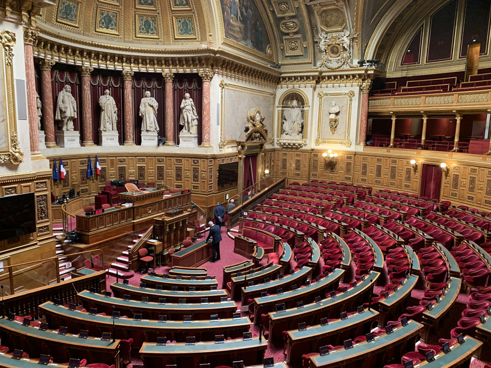 Visite des étudiants du Master 2 au sénat