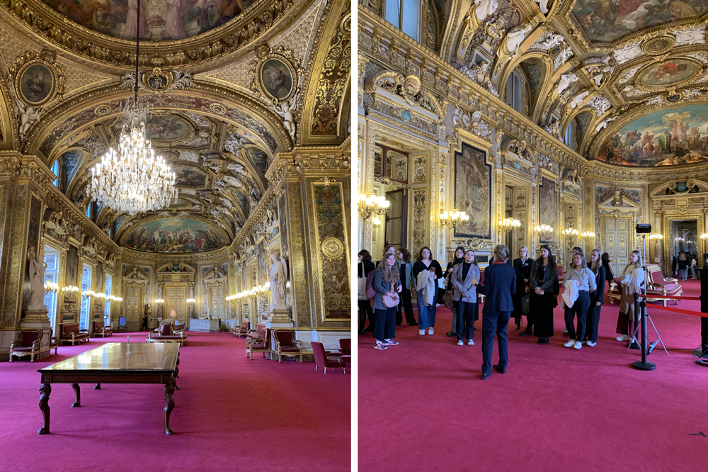Visite des étudiants du Master 2 au sénat