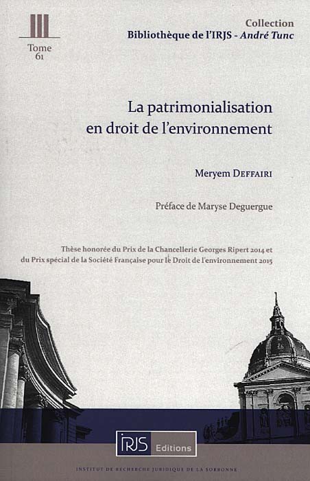 DEFFAIRI Meryem, La patrimonialisation en droit de l’environnement