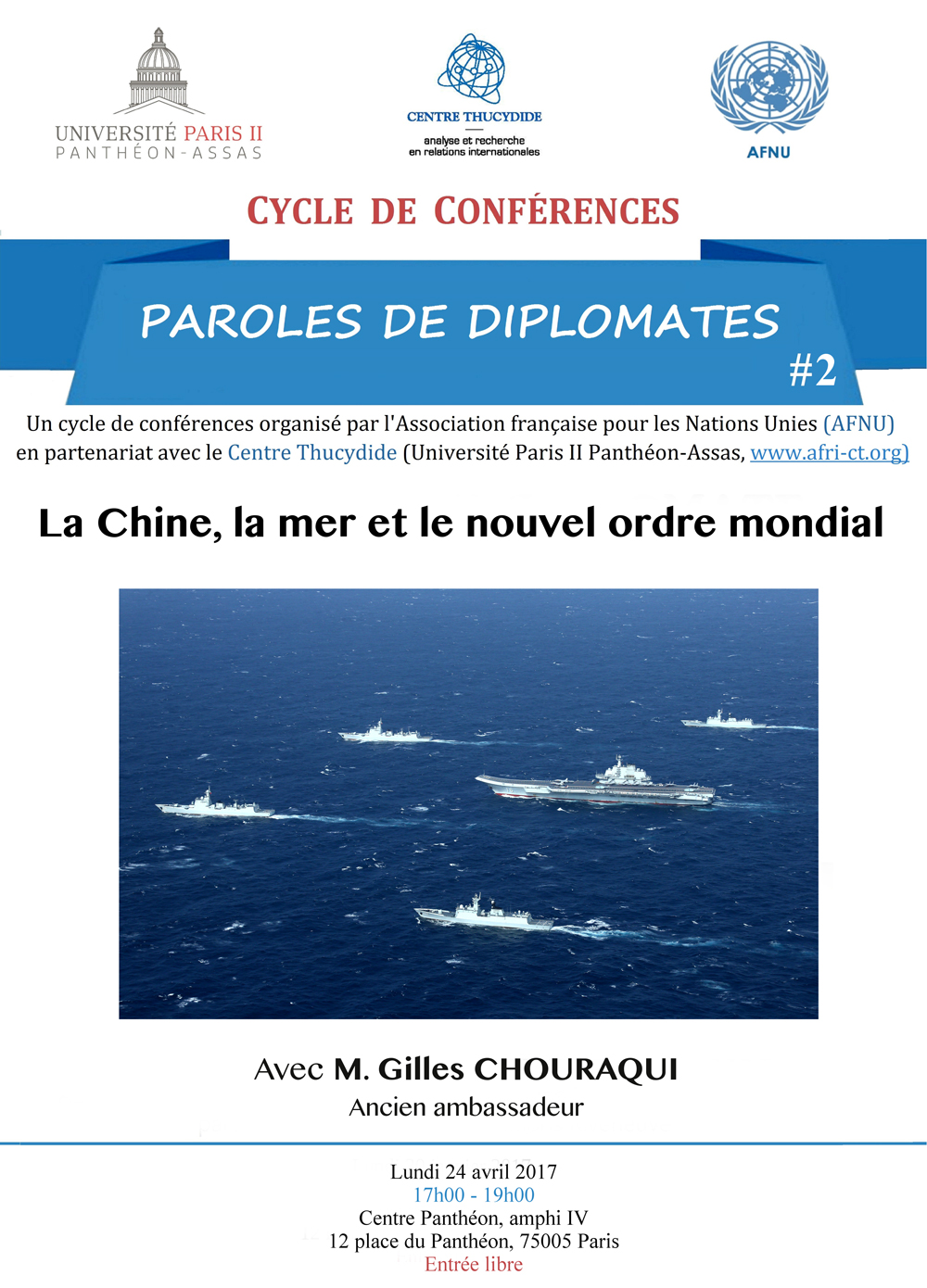 Affiche de la conférence du 24 avril 2017 Affiche de la conférence du 24 avril 2017