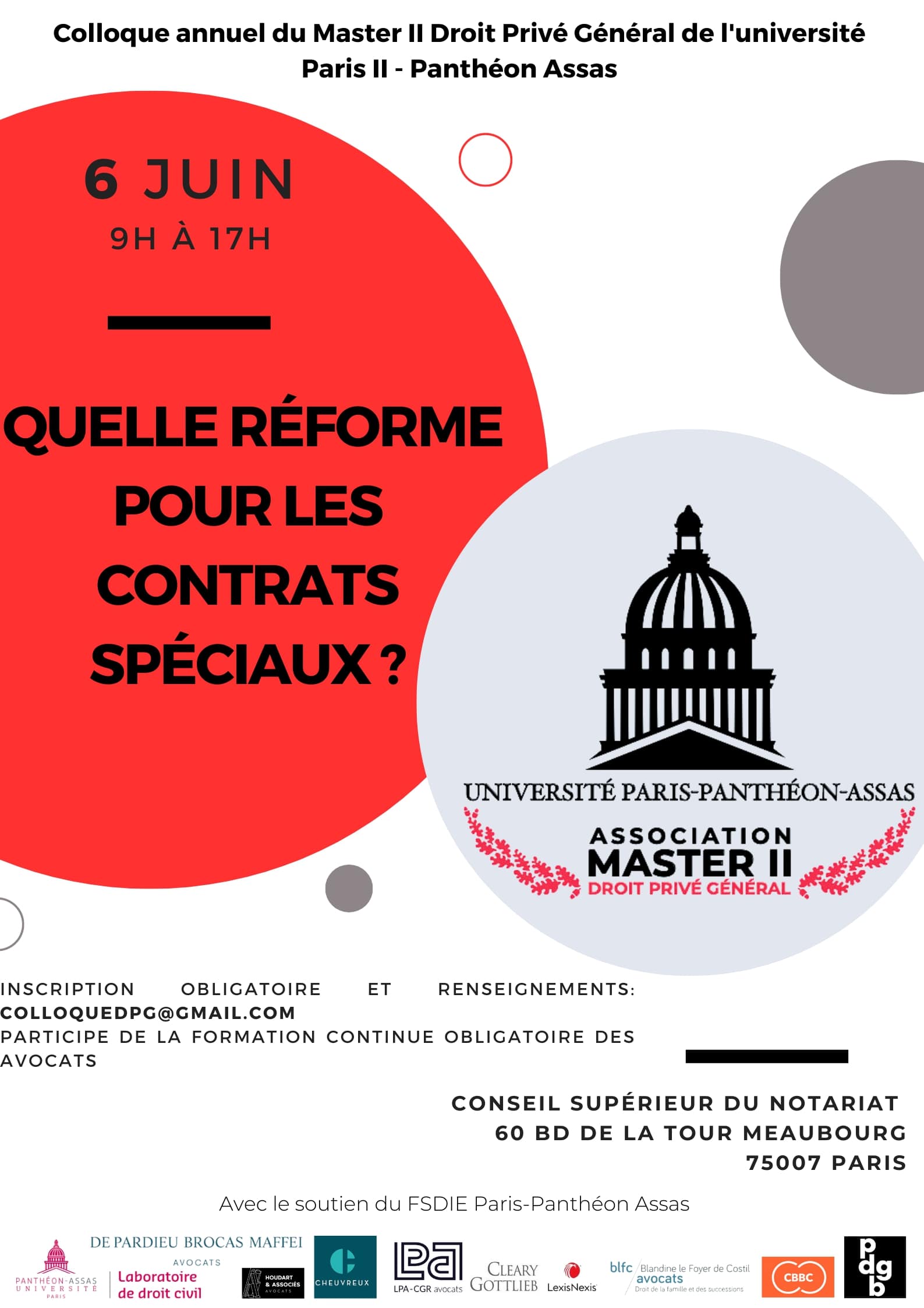 Affiche colloque M2 DPG Affiche colloque M2 DPG