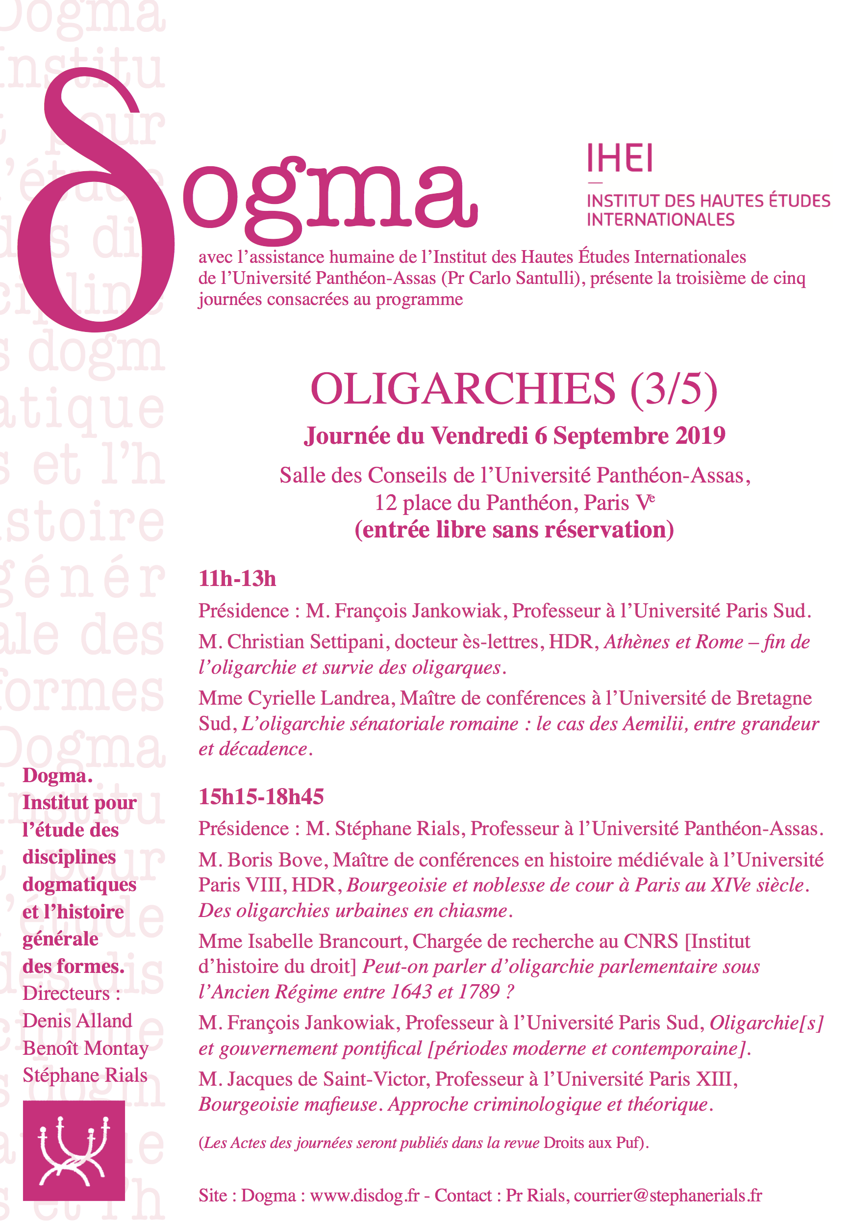 programme-journees-dogma-oligarchies-3-5