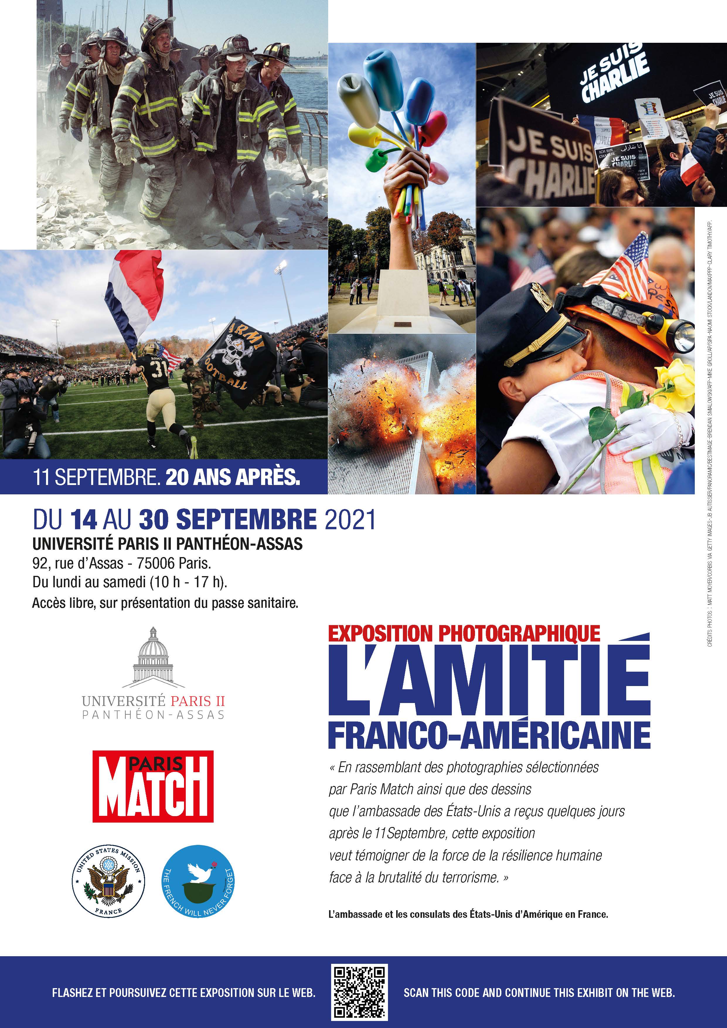 Affiche de l'exposition sur les 20 ans du 11 septembre