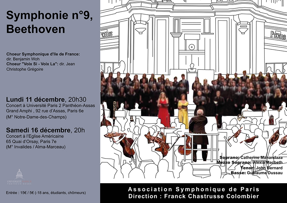 Grand concert d'Assas 2017, association symphonique de Paris