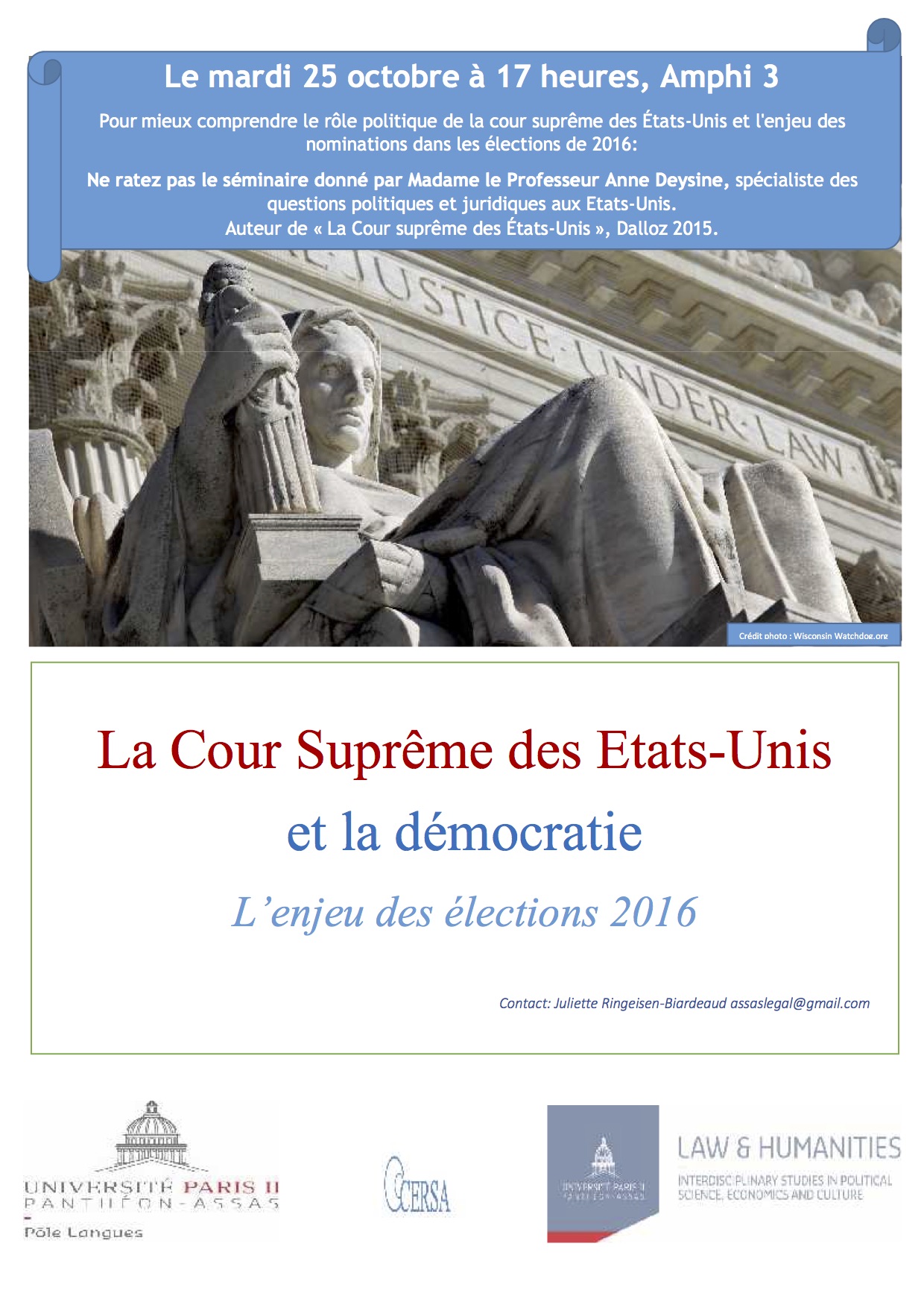 Séminaire Law & Humanities