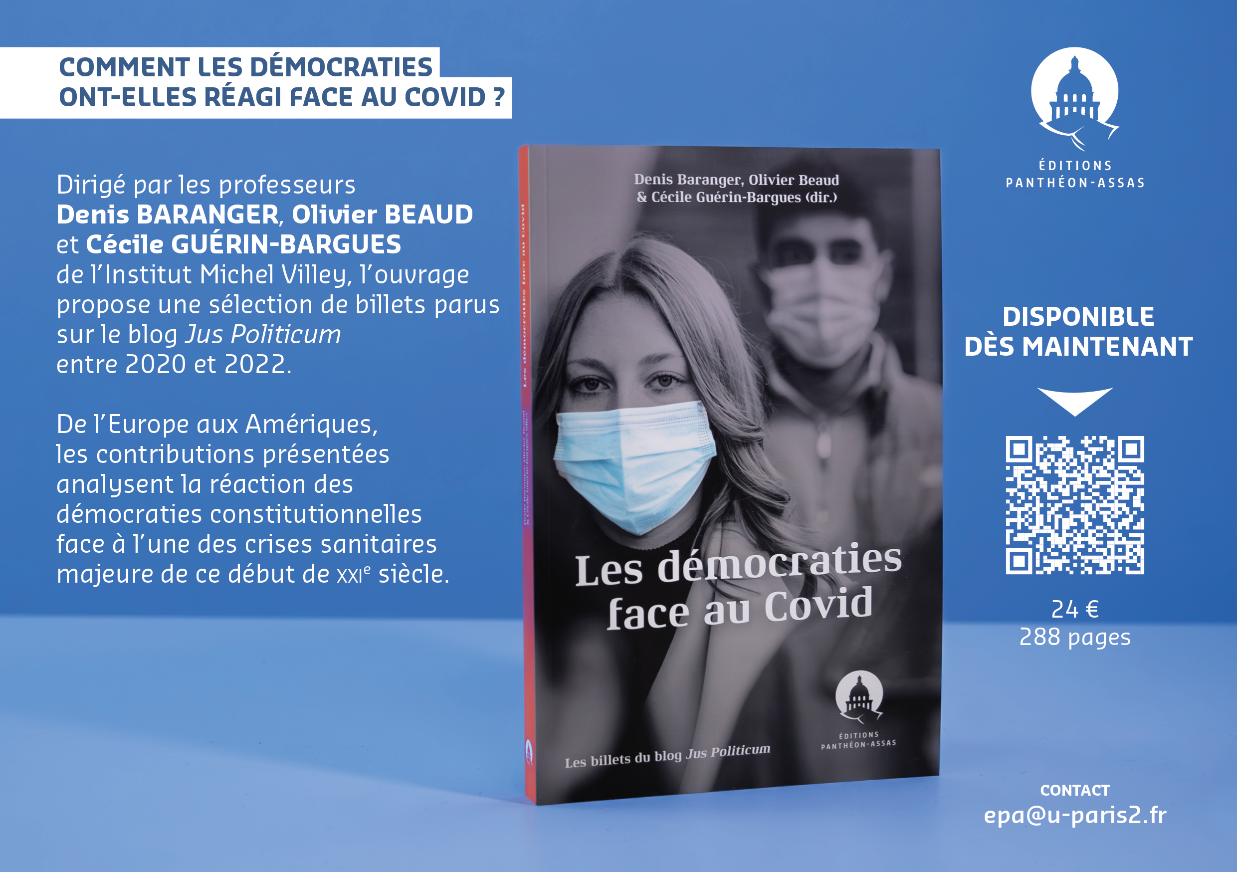 Flyer de l'ouvrage Les démocraties face au Covid