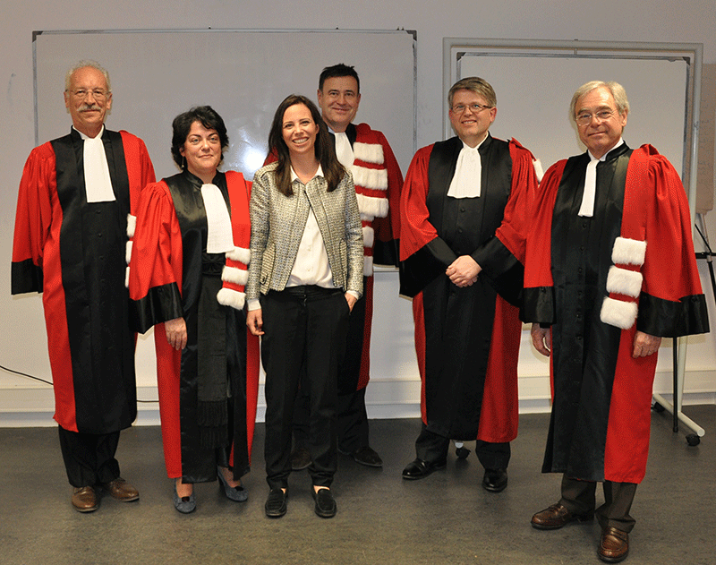 Photo de la soutenance de thèse de Madame Madina Rival