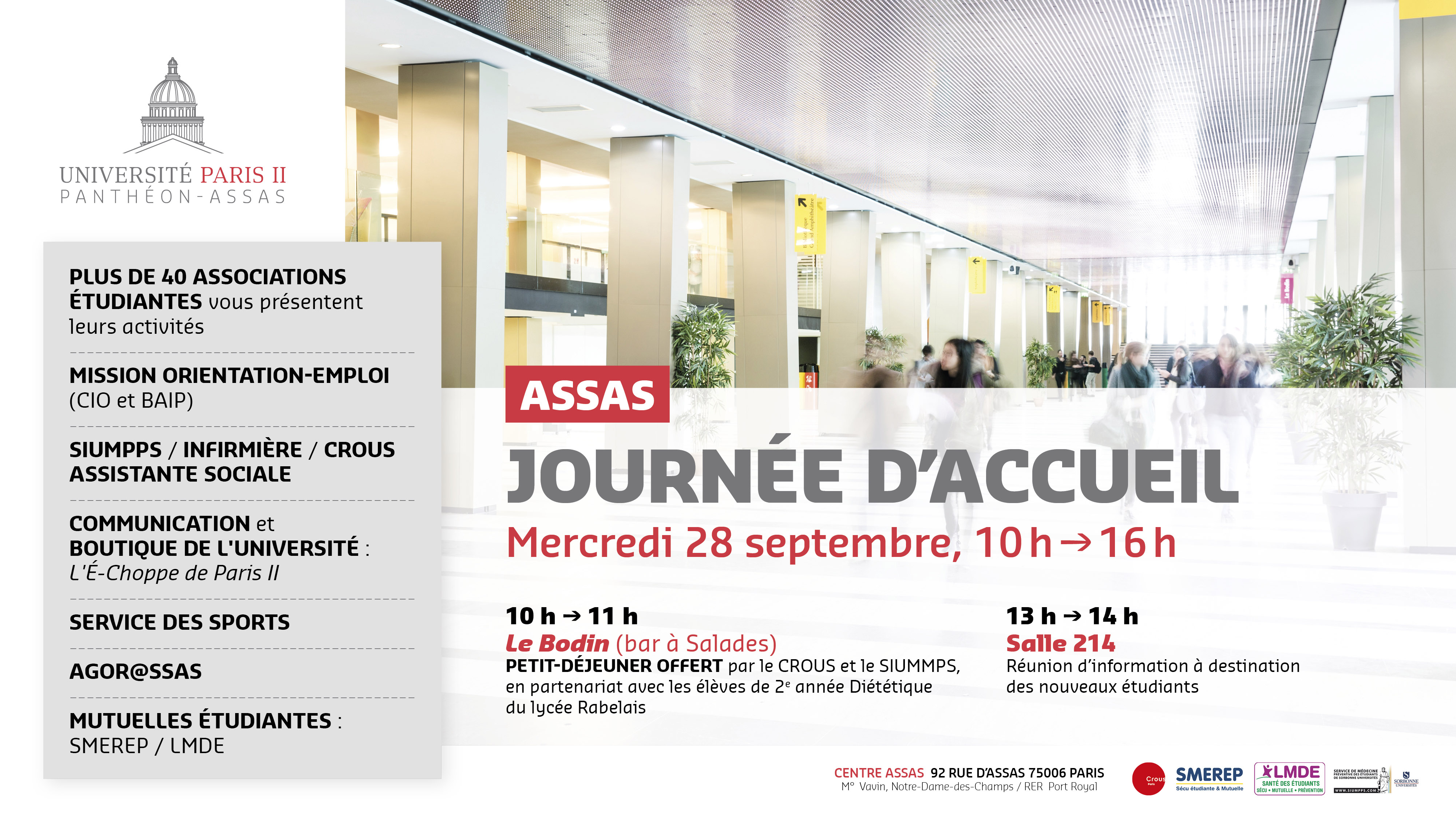 Programme journee accueil assas
