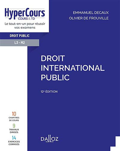 Couverture de l'ouvrage Droit international public, 12e édition