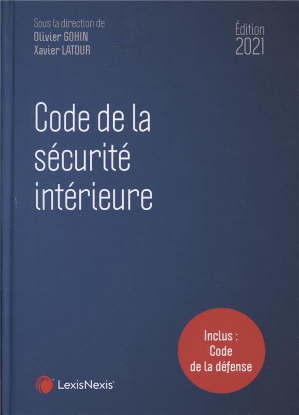 Couverture de l'ouvrage Code de la sécurité intérieure