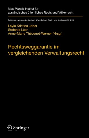 Couverture de l'ouvrage Rechtsweggarantie im vergleichenden verwaktungsrecht