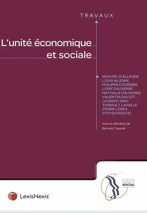 Couverture de l'ouvrage L'unité économique et sociale Couverture de l'ouvrage L'unité économique et sociale