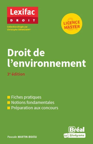 Couverture de l'ouvrage Droit de l'environnement, 3e édition Couverture de l'ouvrage Droit de l'environnement, 3e édition