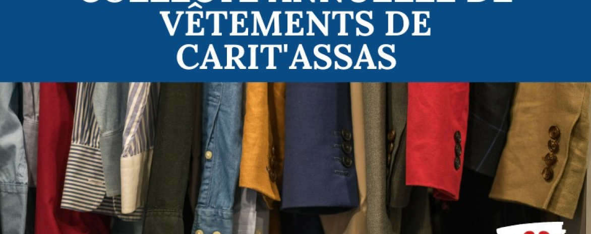 Affiche Collecte annuelle de vêtements par Carit'Assas Affiche Collecte annuelle de vêtements par Carit'Assas