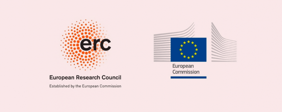 Logo erc et european commission sur fond orange