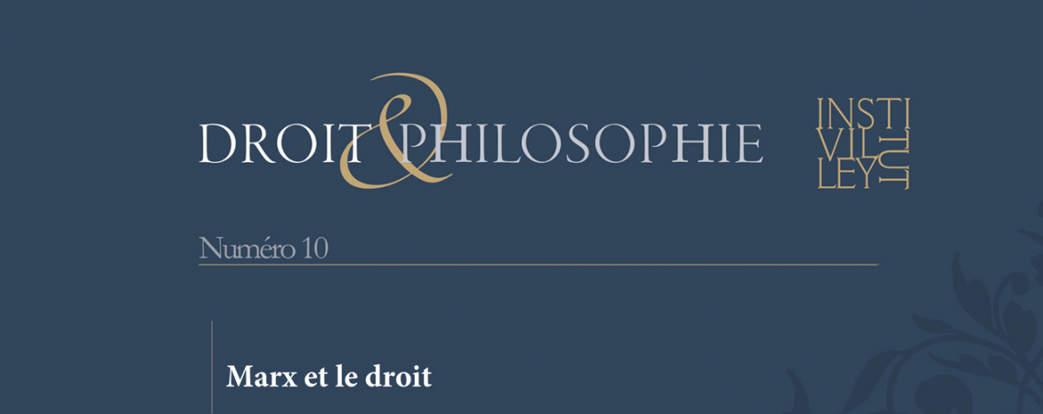 Visuel du n°10 de la revue Droit et Philosophie de l'institut Michel Villey
