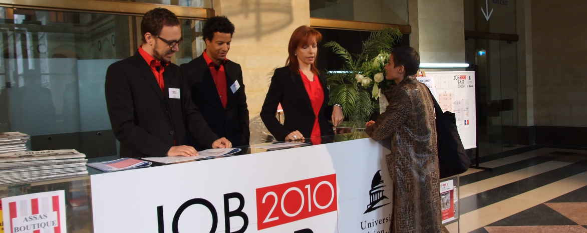 2010 Job fair au Palais Brongniart en partenariat avec le Monde