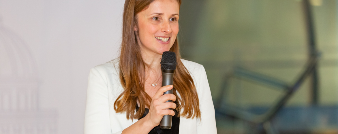 Marianne VERDIER lors du lancement de la Chaire finance digitale le 11 mars 2019 au centre Assas