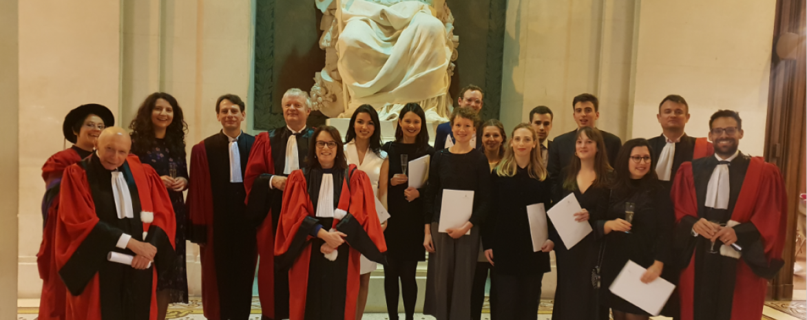 Les étudiants mis à l'honneur lors de la remise des certificats du programme Juriste européen