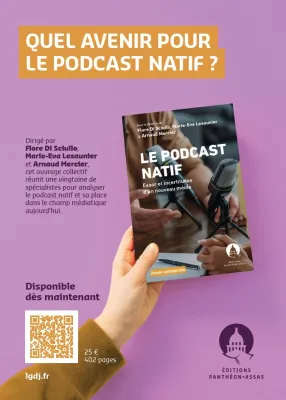 Flyer promotionnel de l'ouvrage Le podcast natif