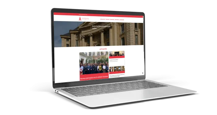 Mock up ordinateur site web Master