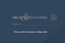 Visuel de l'Institut Michel Villey pour le numéro 11 Droit et Philosophie