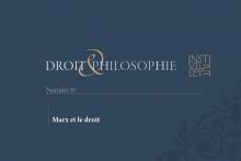 Visuel du n°10 de la revue Droit et Philosophie de l'institut Michel Villey