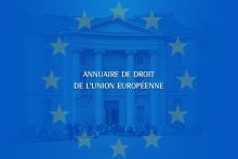 Annuaire de droit de l'Union européenne 2018