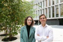 Portraits d'Ada Sansault et Lucas Triffault, vice-présidents étudiants 2021