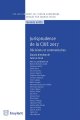 Couverture de l'ouvrage Jurisprudence de la CJUE 2017, Décisions et commentaires