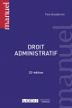 Couverture de l'ouvrage Droit administratif (23e édition, LDGJ)
