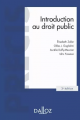 Couverture de l'ouvrage Introduction au droit public