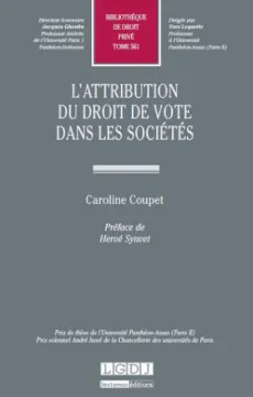 L'attribution du droit de vote dans les sociétés