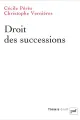 Couverture de l'ouvrage Droit des successions