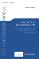 Couverture de l'ouvrage Contentieux de la régulation