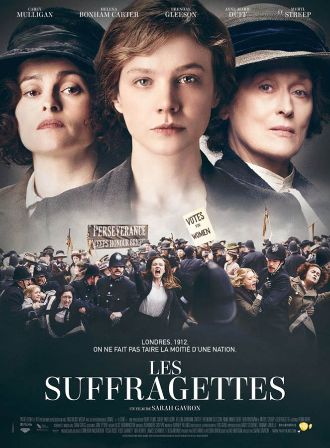 Affiche du film les suffragettes de Sarah GAVRON de Sarah