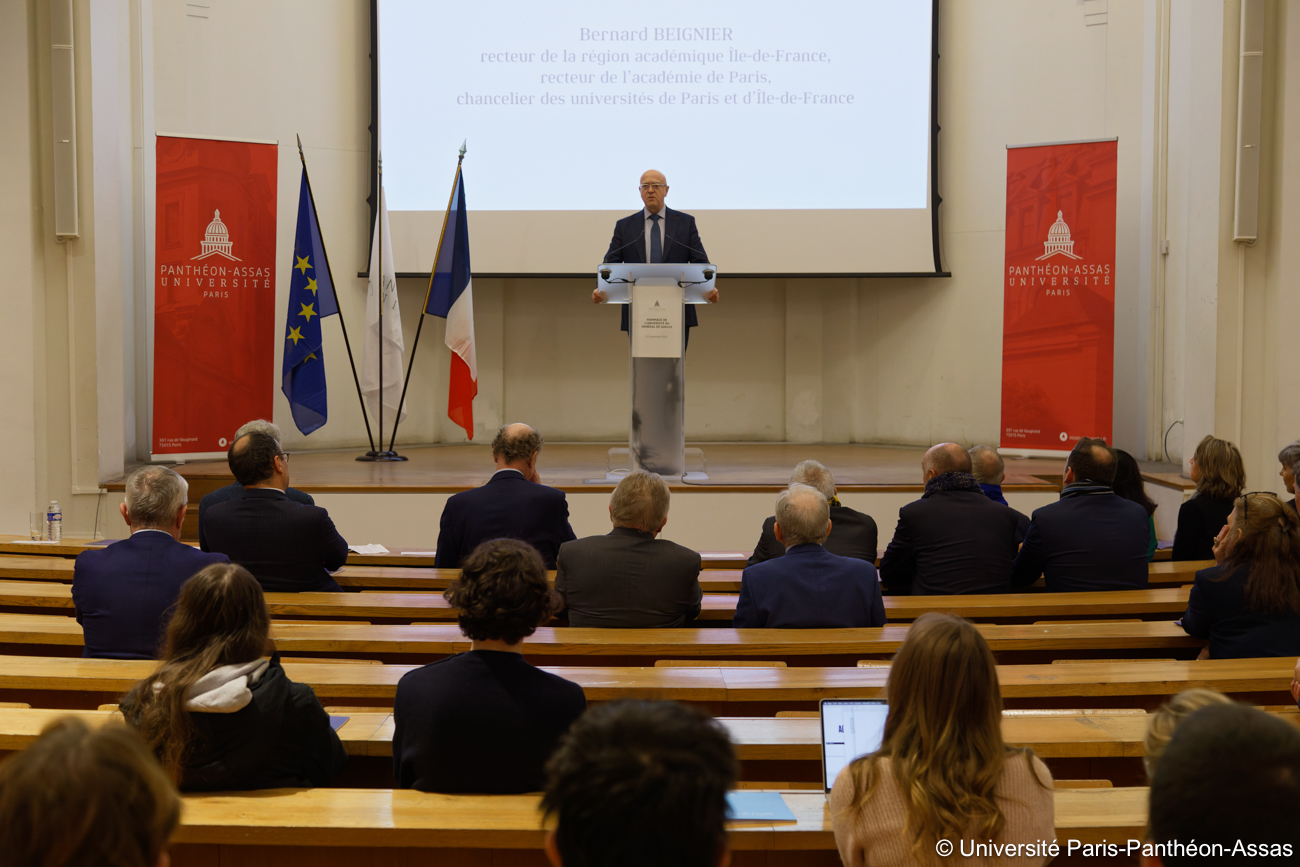 Discours de Bernard Beignier lors du baptême de l'amphithéâtre Charles de Gaulle