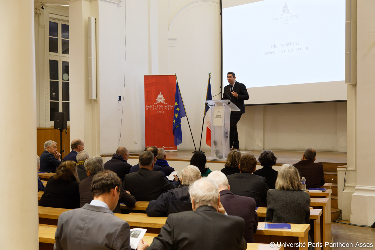 Conférence de Pierre Noual lors du baptême de l'amphithéâtre Charles de Gaulle