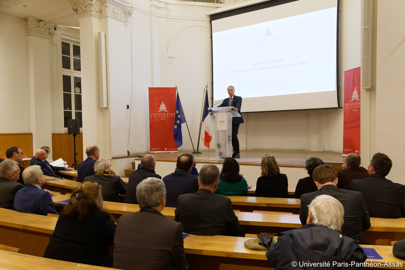 Discours de Hervé Gaymard lors du baptême de l'amphithéâtre Charles de Gaulle