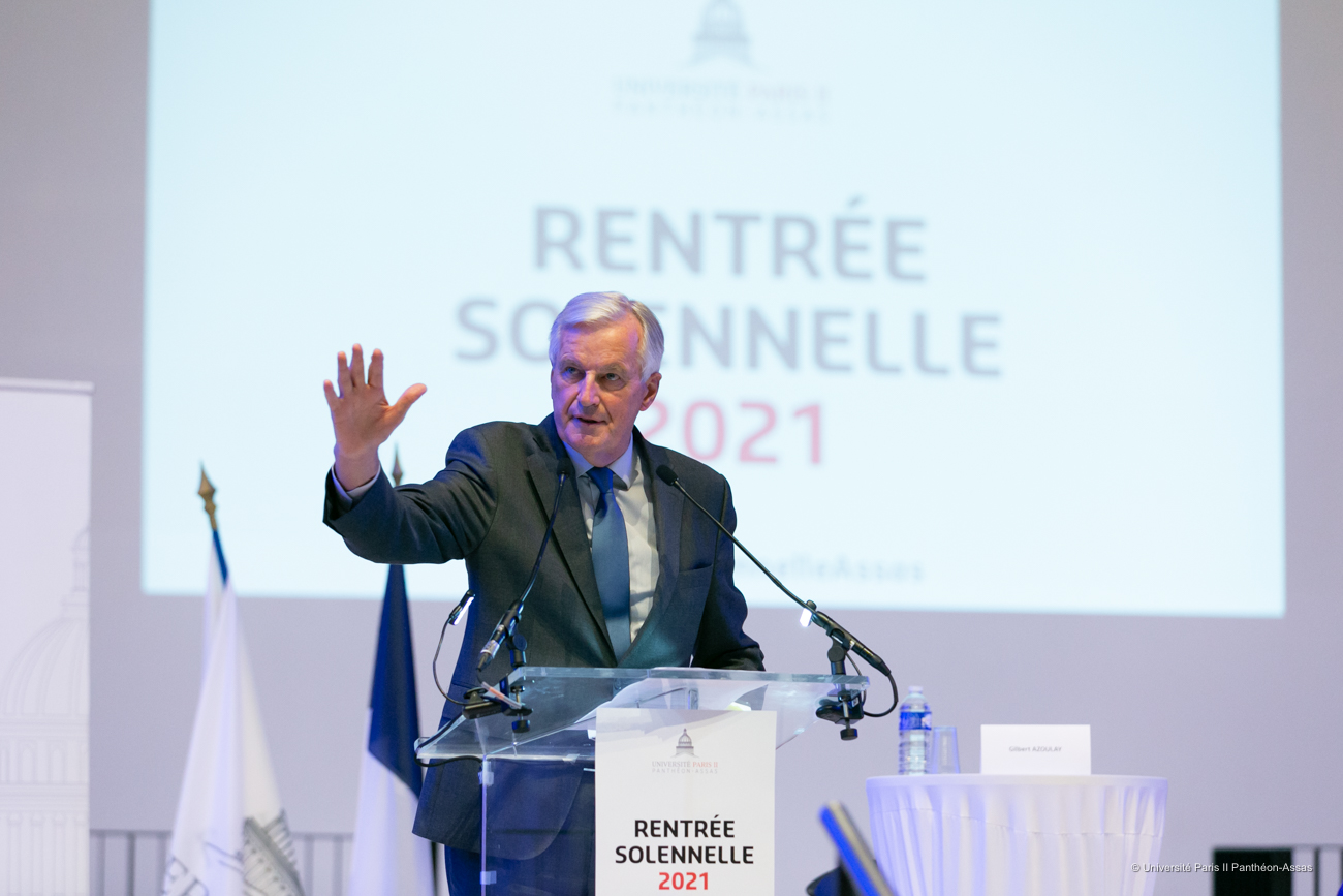 Rentrée solennelle 2021 - Allocution de Michel BARNIER Rentrée solennelle 2021 - Allocution de Michel BARNIER